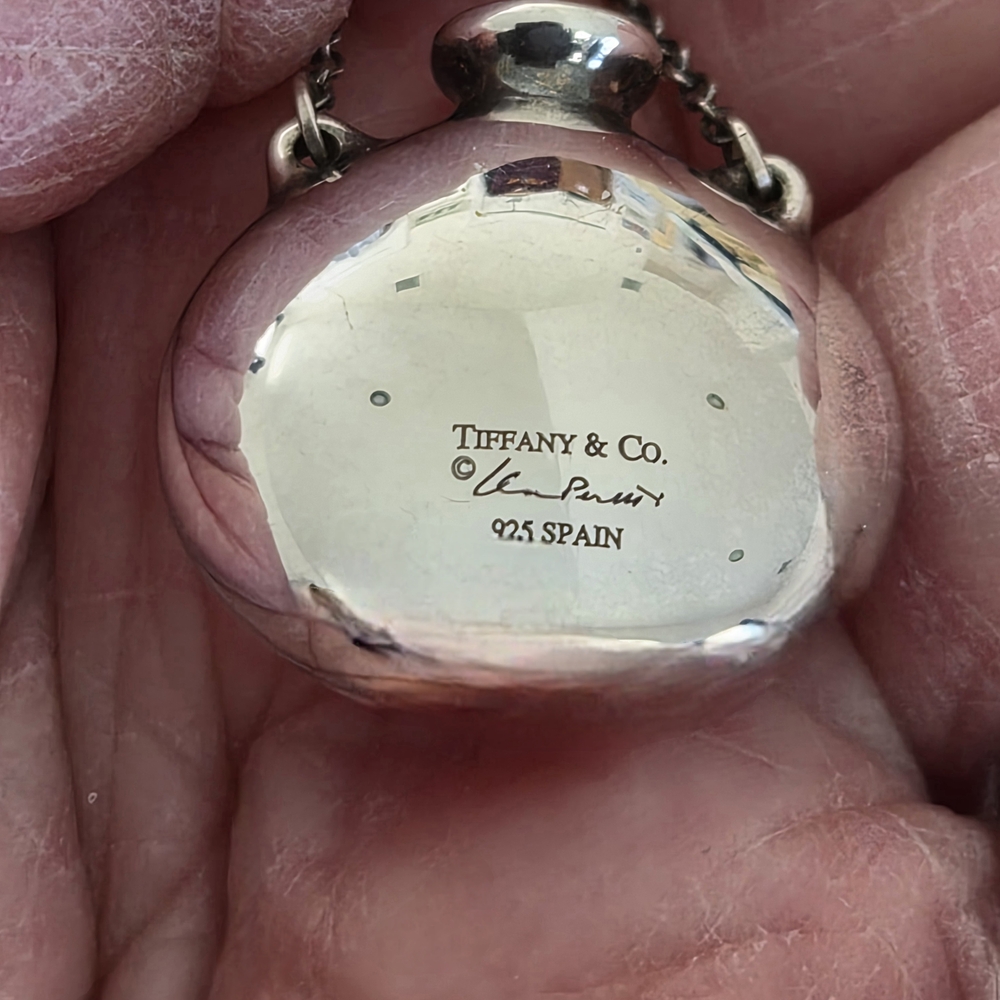 Tiffany & Co. ELSA PERETTI Sterling Silver Bottle Pendant Necklace - Picture 2 of 13